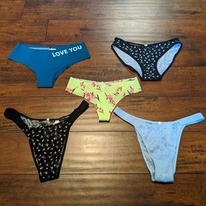 PINK Victoria's Secret panty bundle NWT